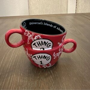 Universal Studios Islands Of Adventure Dr Seuss Thing 1 And Thing 2 Coffee‎ Mug